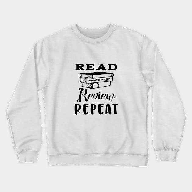 Read, Review, Repeat Crewneck Sweatshirt by Author Xavier Neal